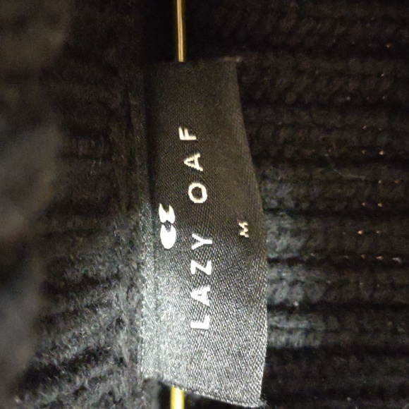 Lazy Oaf Oversized Knitted Jumper Dress - Picture 2 of 5